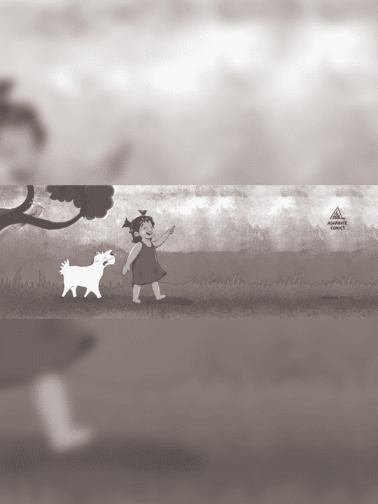 Ponni and the goat